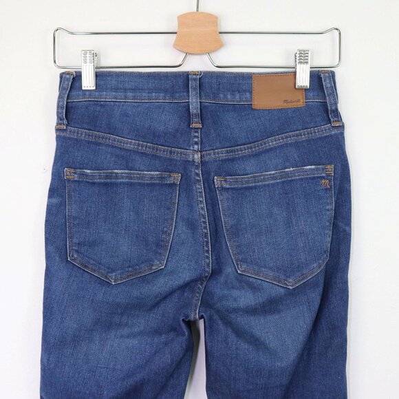 Madewell 10" High-Rise Skinny Jeans Exposed Button Front Cotton Denim Hanna Wash - Picture 9 of 10